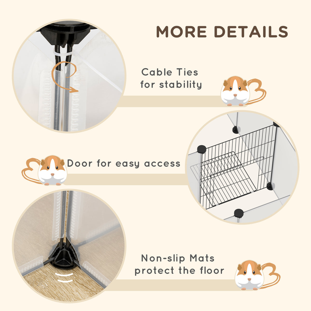 Eighteen-panel small pet playpen – image 4