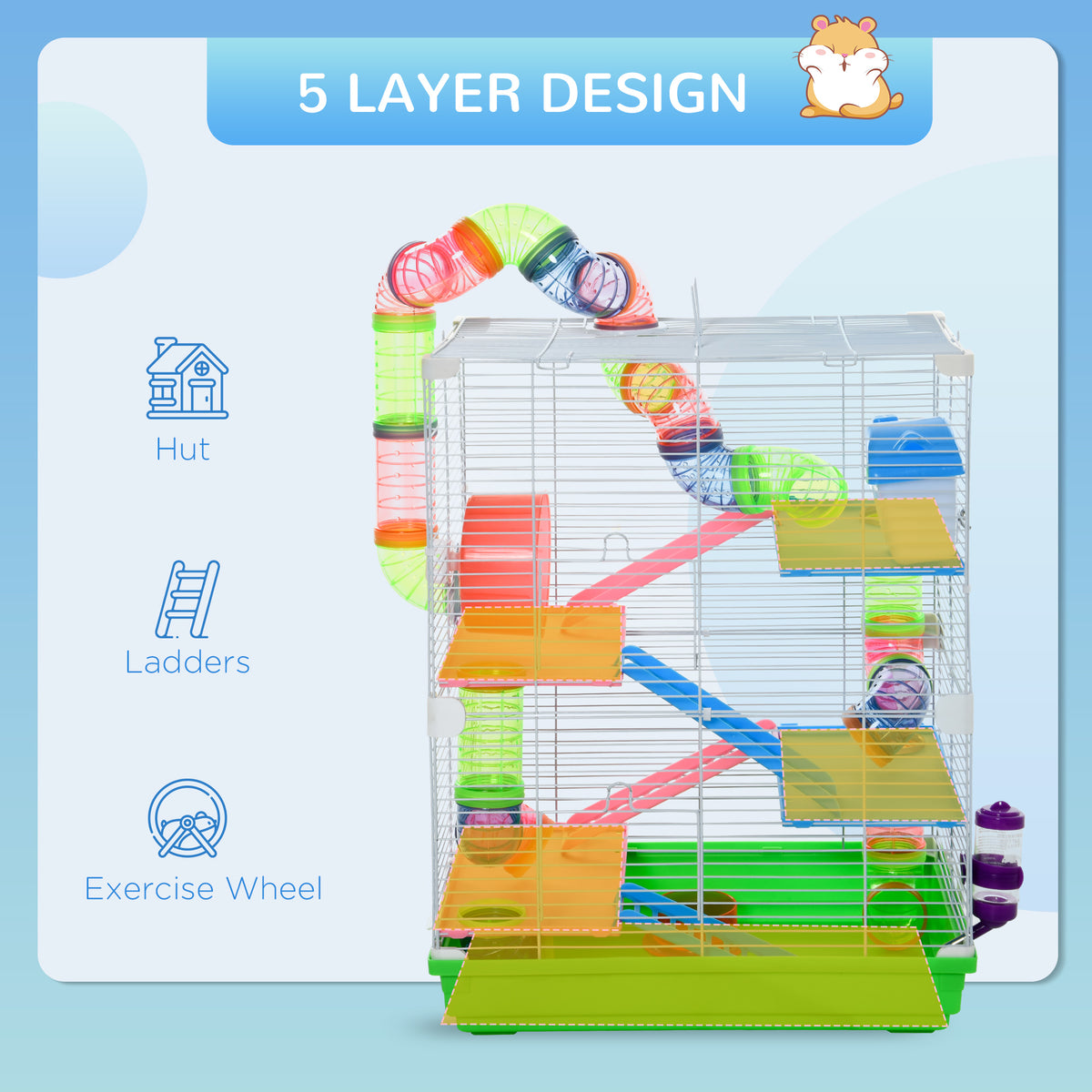 Five-tier hamster cage – image 4