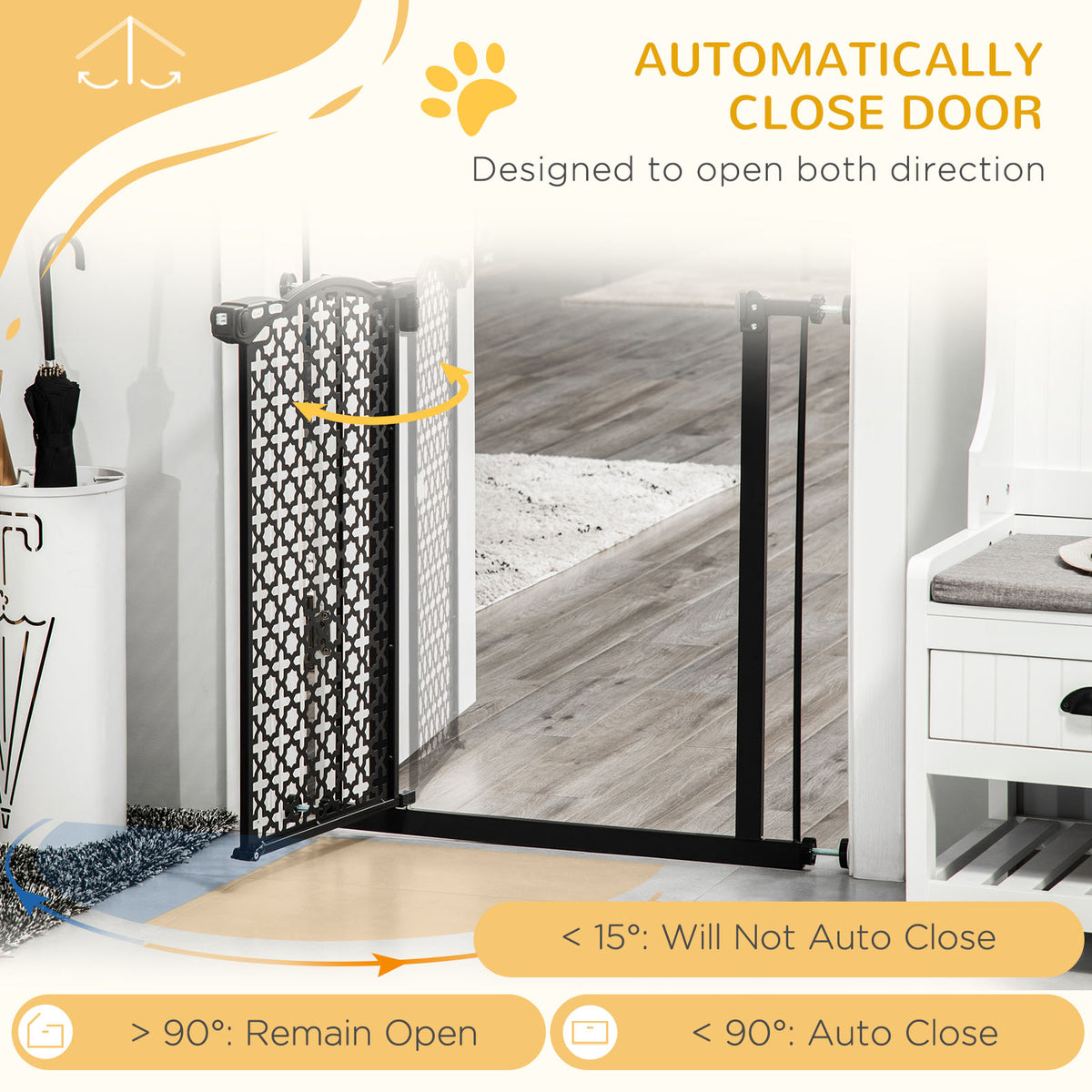 Pressure-fit auto-close dog gate – image 4