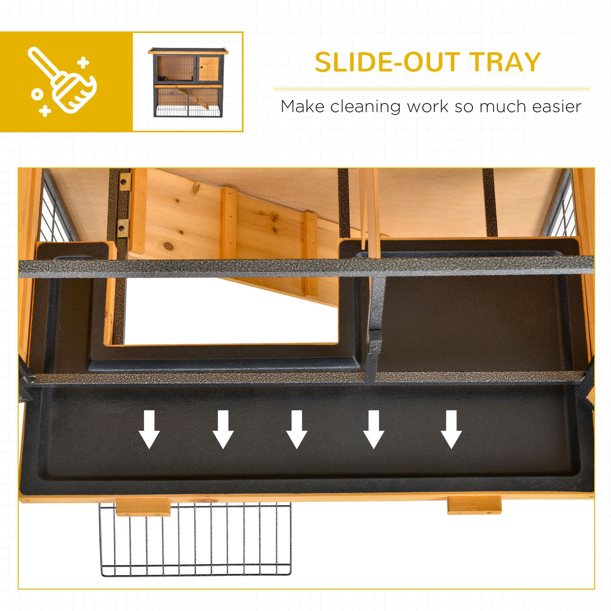Raised rabbit hutch – image 3