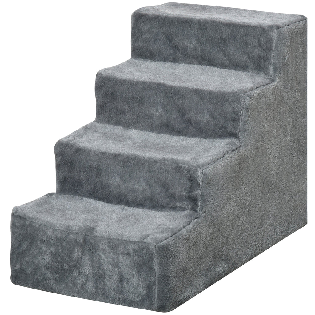 Four-step pet stairs light grey – image 2