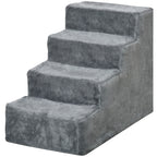 Four-step pet stairs light grey – image 2