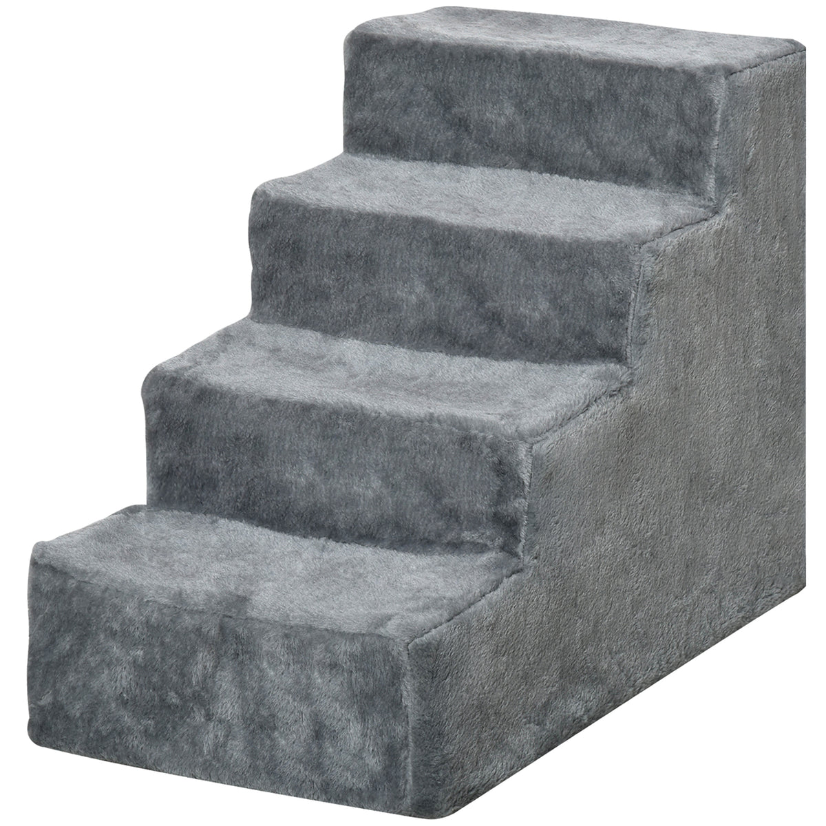 Four-step pet stairs light grey – image 2