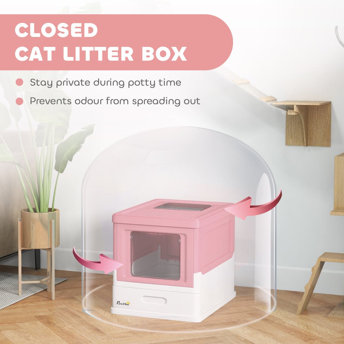 Hooded cat litter box – image 3