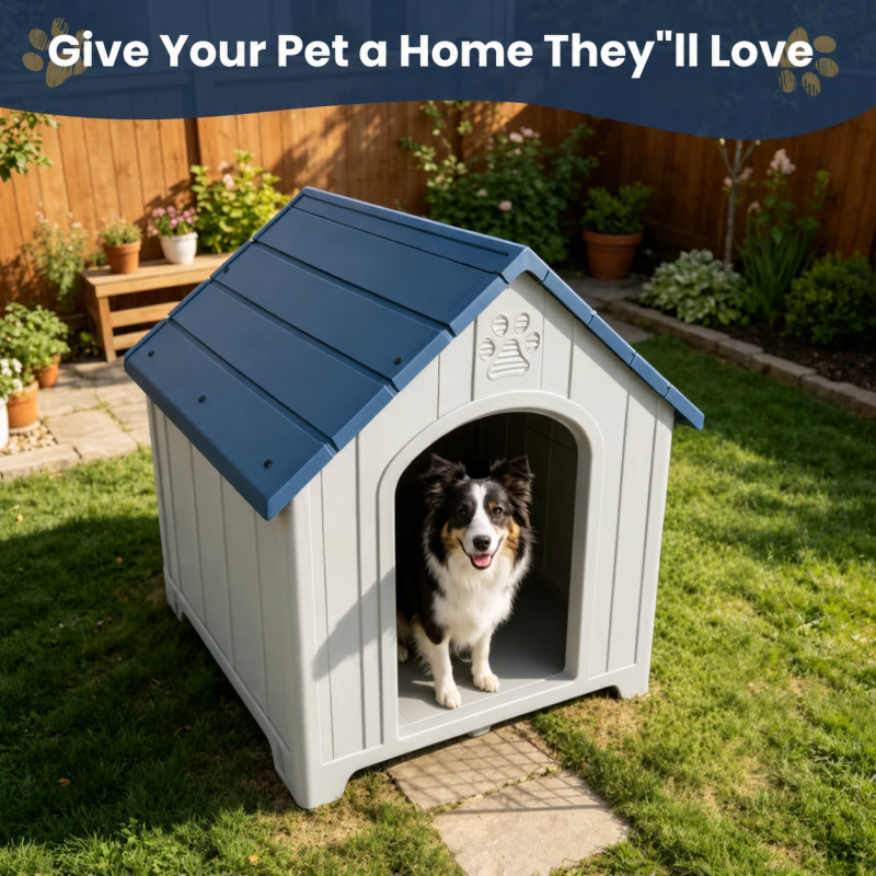 Large outdoor plastic dog house – image 1