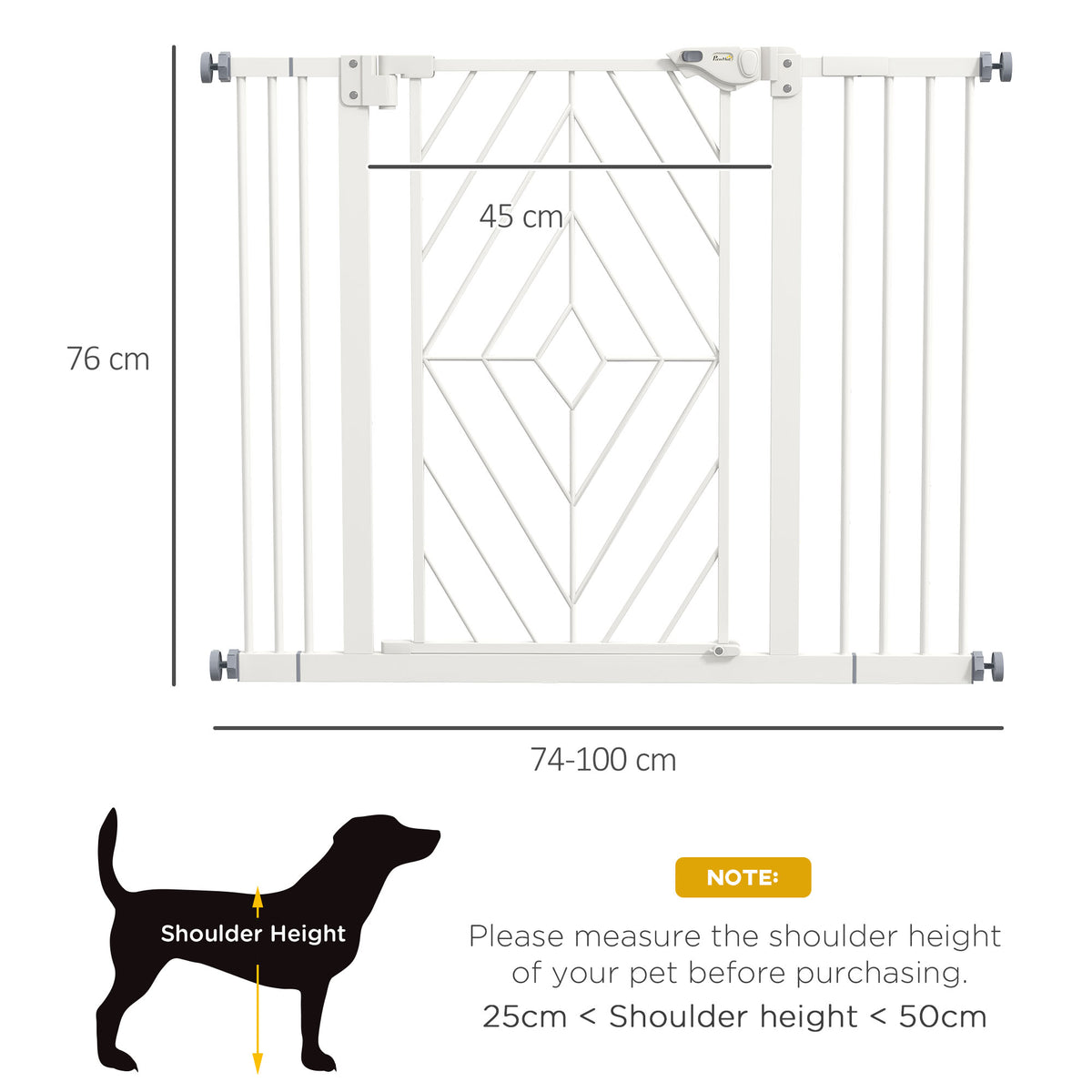 Pressure-fit auto-close dog gate – image 3