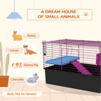PawHut Small Animal Cage with Ramp – 71cm – product view 4