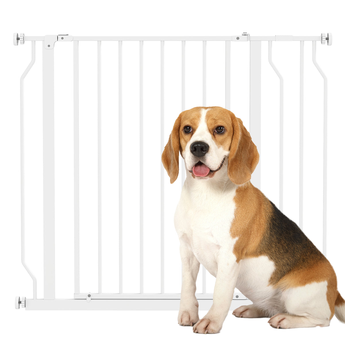 Wide pressure-fit dog safety gate – image 1