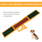 PawHut Wooden Dog Agility Seesaw – 180cm – product view 5