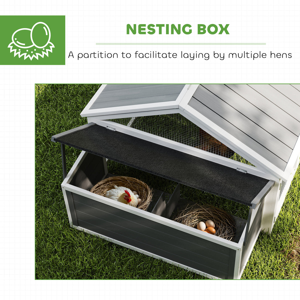 White wooden chicken coop – image 2