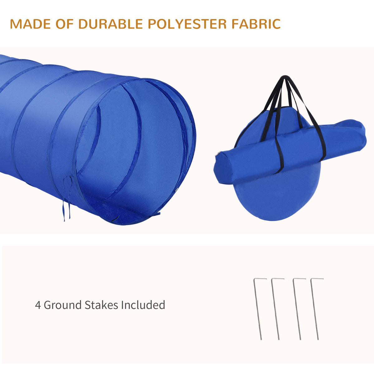 PawHut Dog Agility Set with Tunnel & Pause Box – product view 5