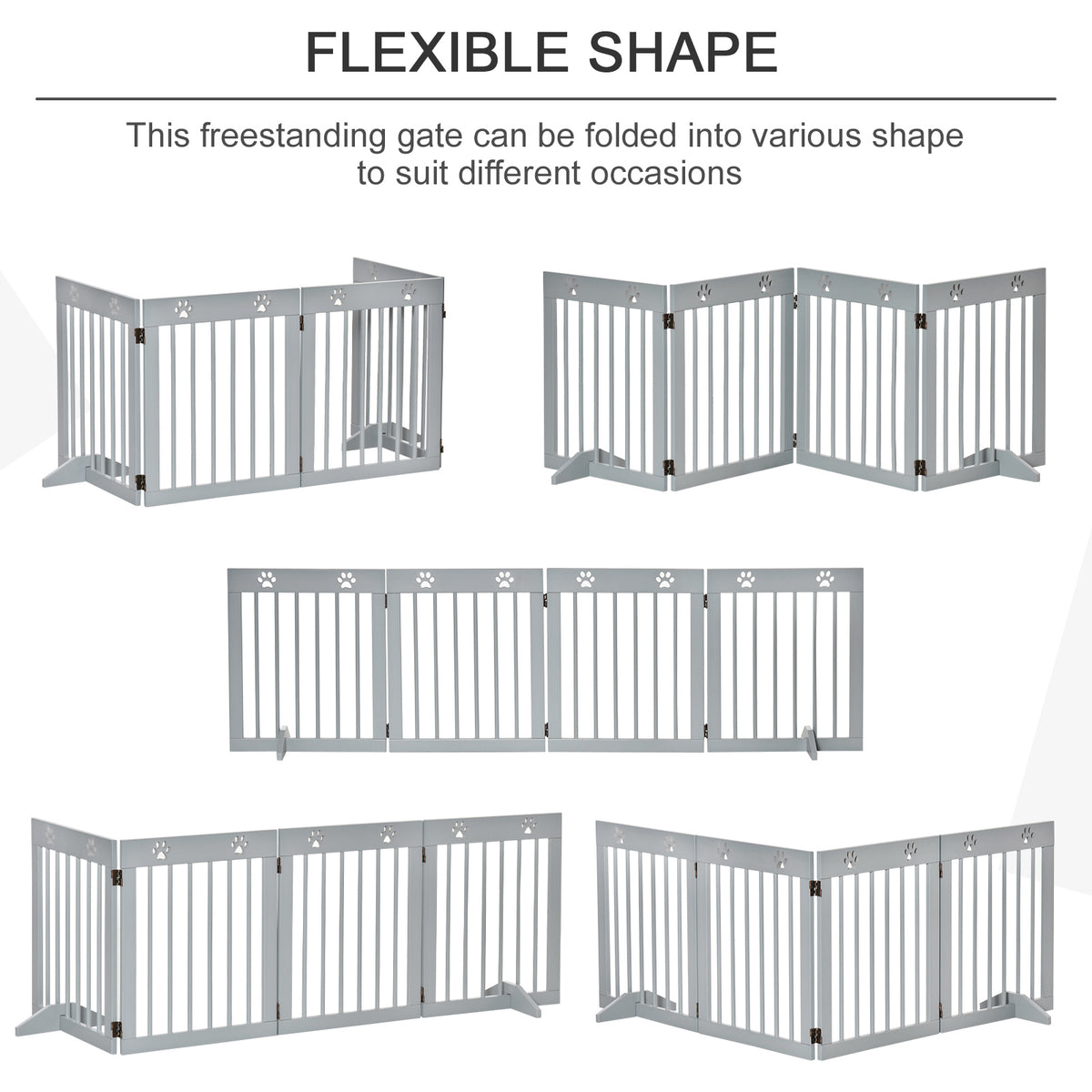 Four-panel wooden dog gate – image 4