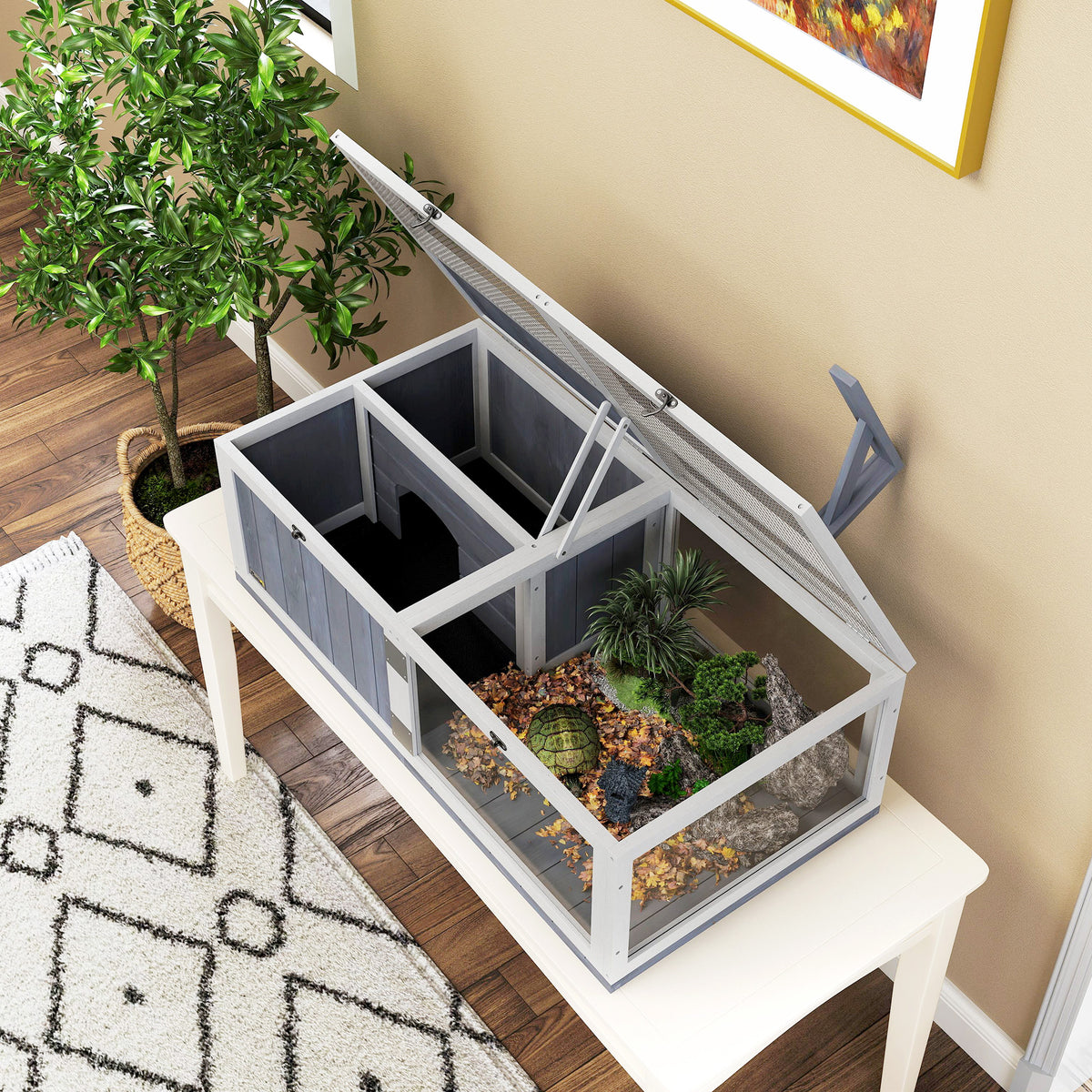 Wooden tortoise house – image 1