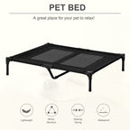 PawHut Raised Mesh Dog Bed – Black, 92cm – product view 4
