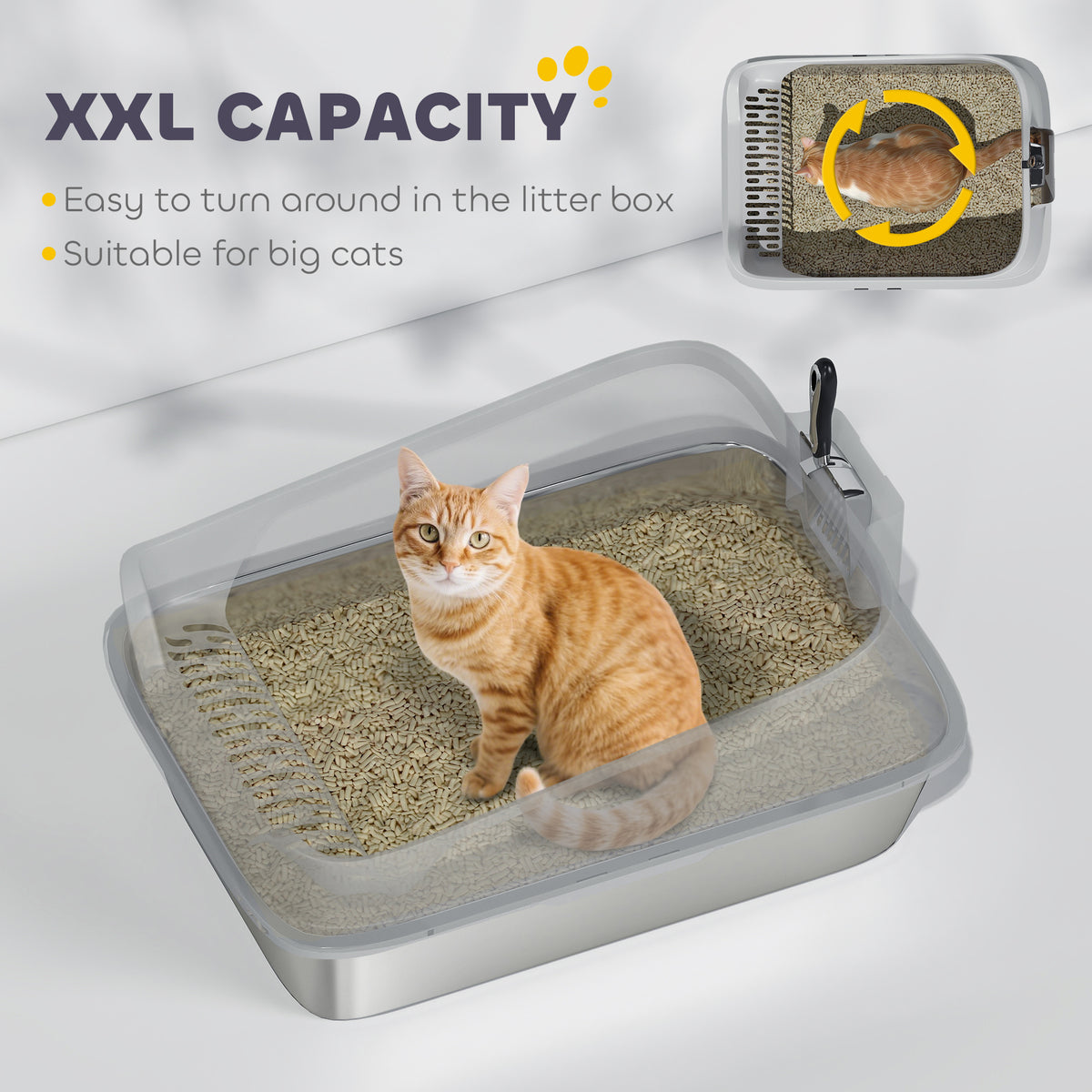 Stainless steel cat litter box – image 5