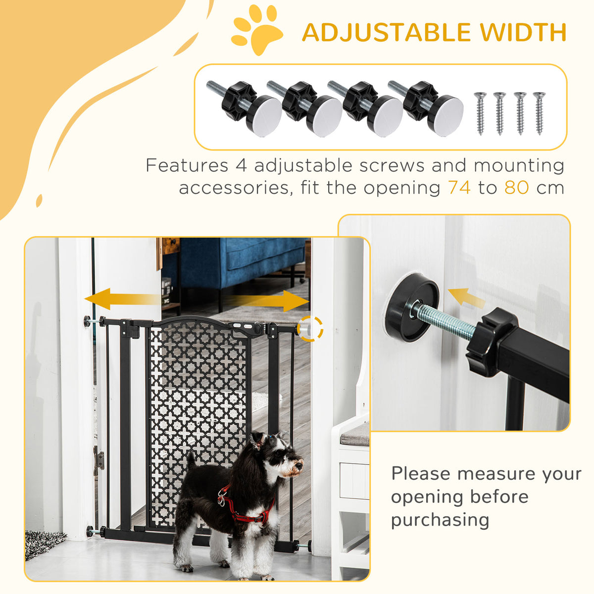 Pressure-fit auto-close dog gate – image 3