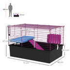 PawHut Small Animal Cage with Ramp – 71cm – product view 3