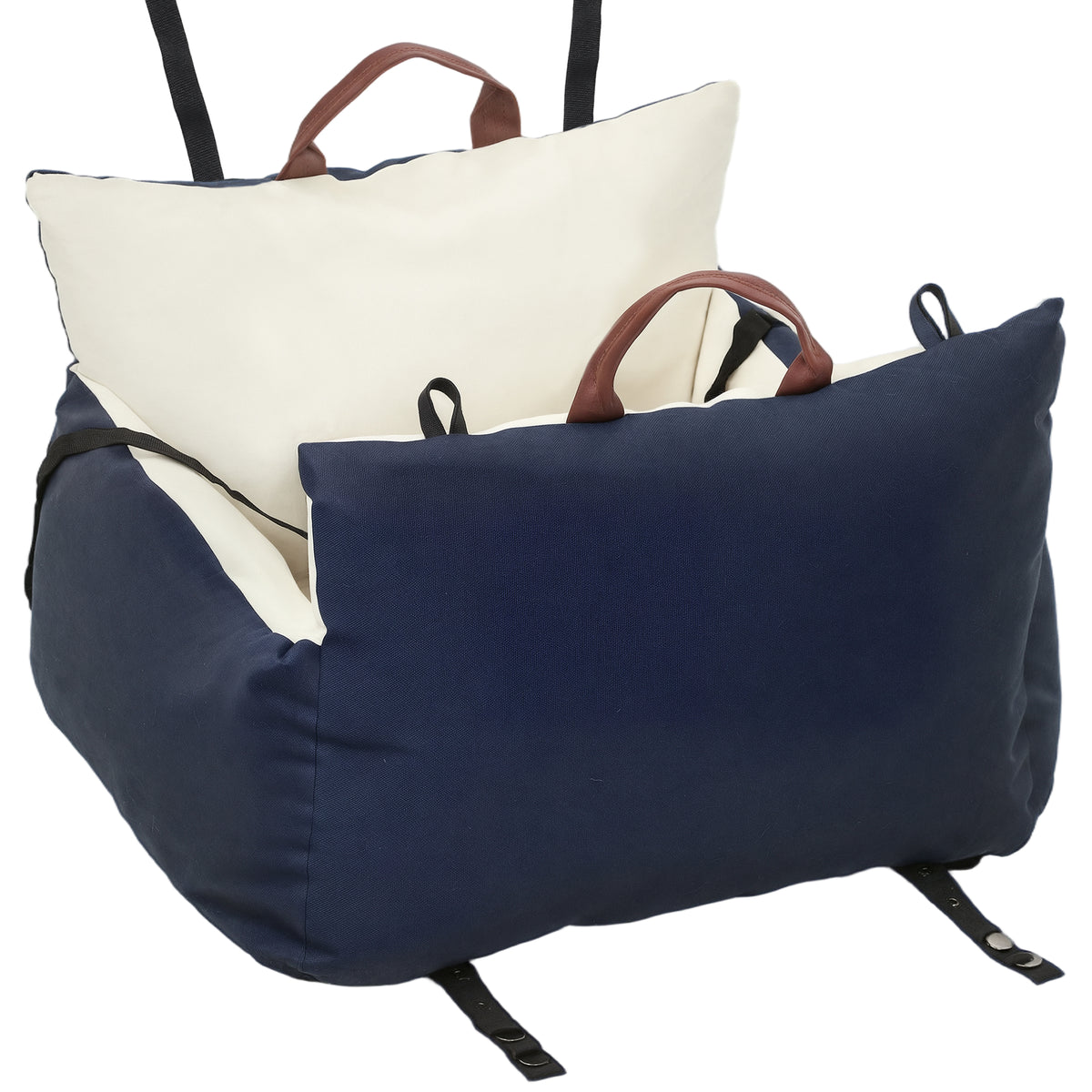 PawHut Small Dog Car Booster Seat – Navy – product view 1