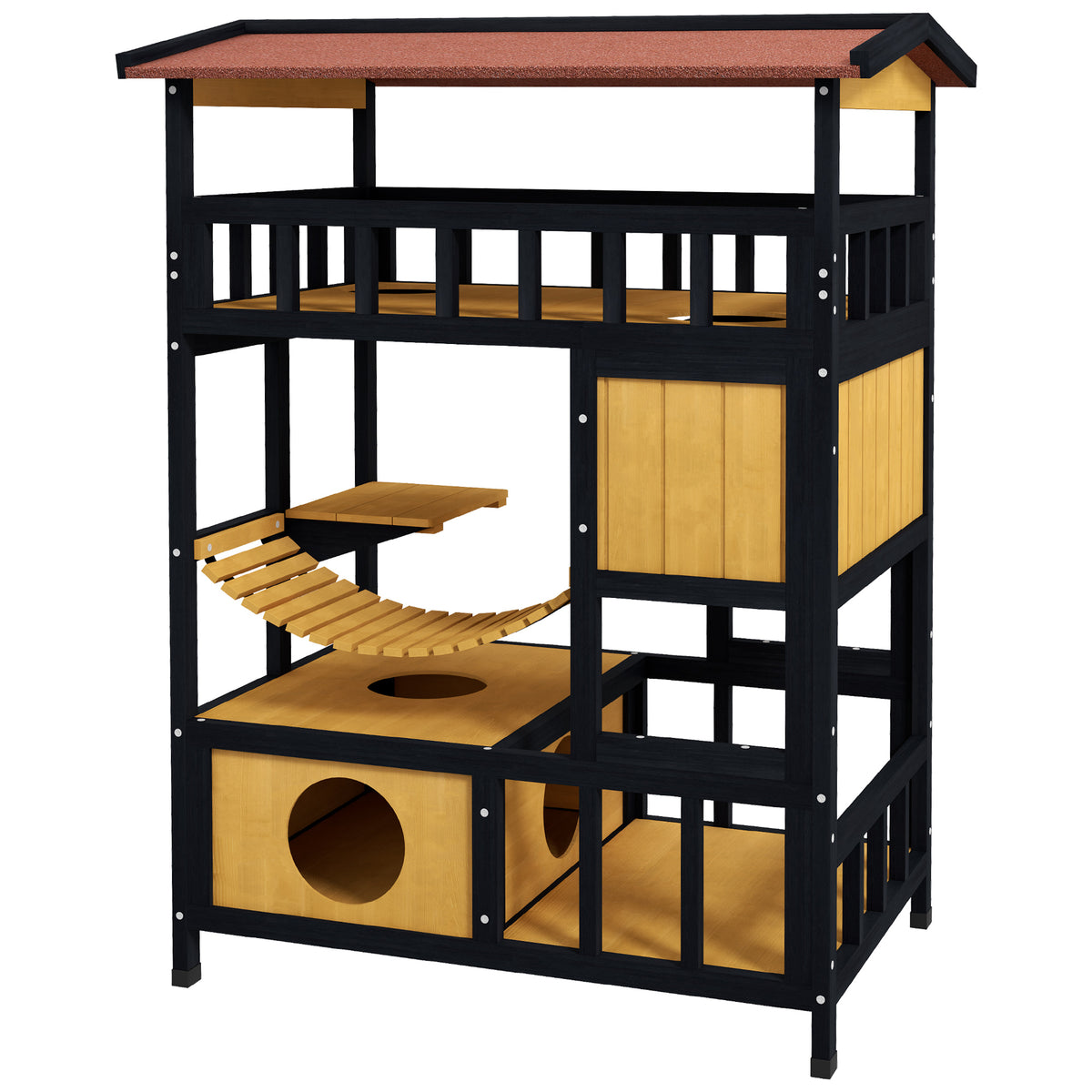 Four-tier outdoor cat house – image 4