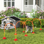 PawHut Four Adjustable Dog Agility Doors – product view 2