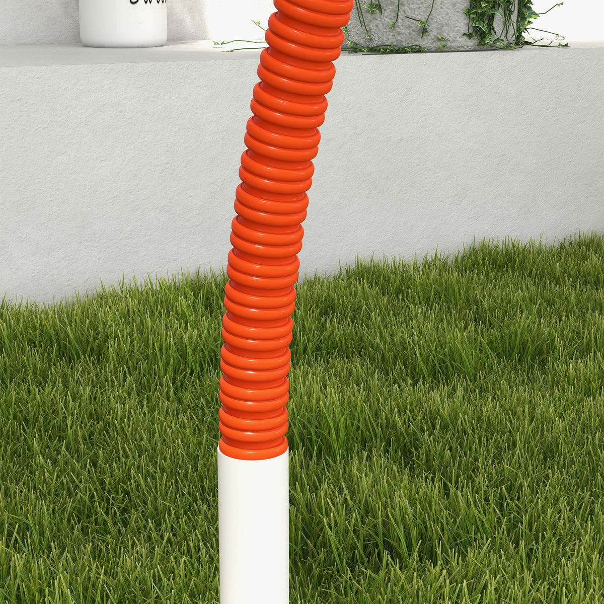 Orange dog agility weave poles – image 2