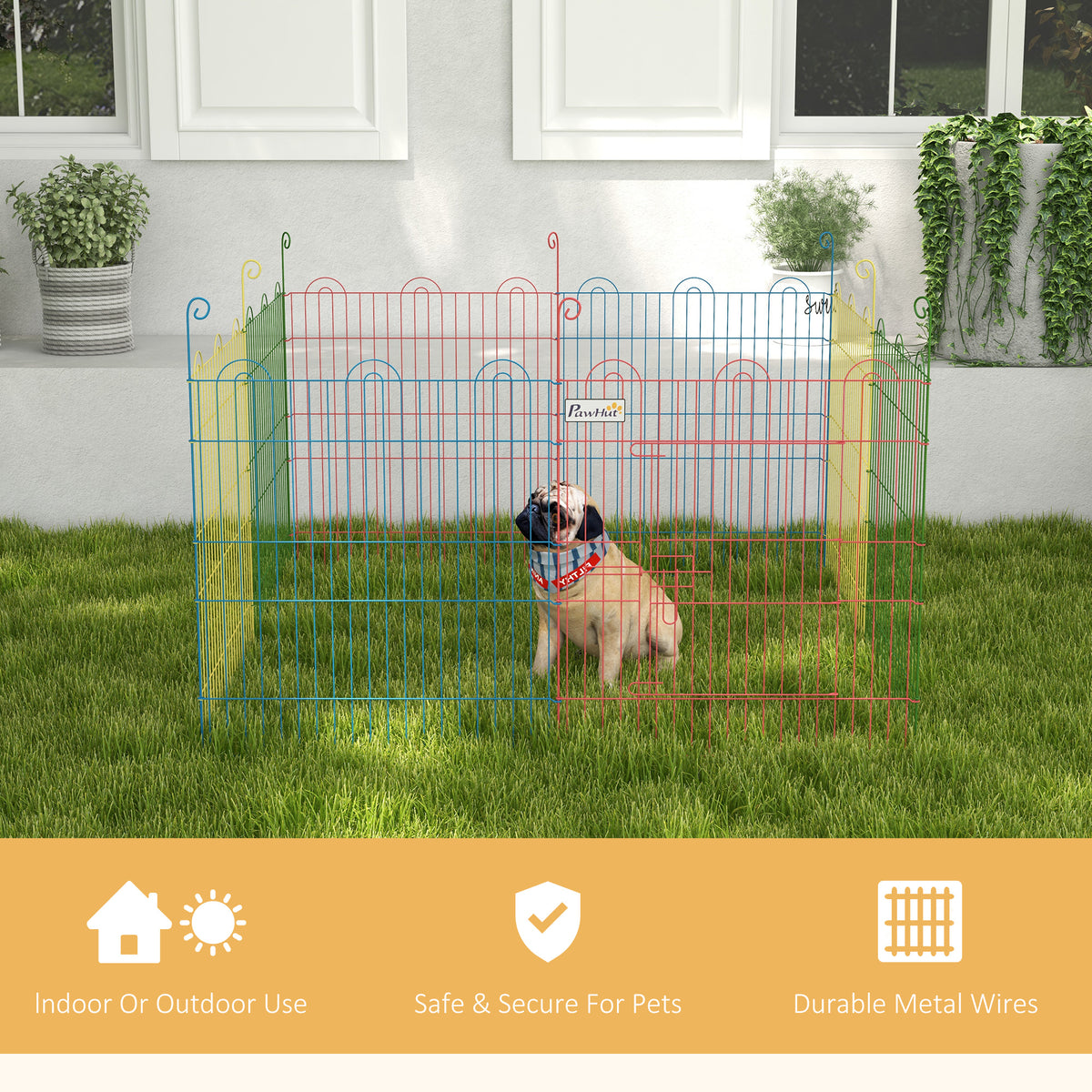 Eight-panel pet playpen – image 2