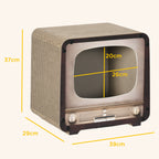 PawHut TV-Shaped Cardboard Cat House & Scratcher – product view 3