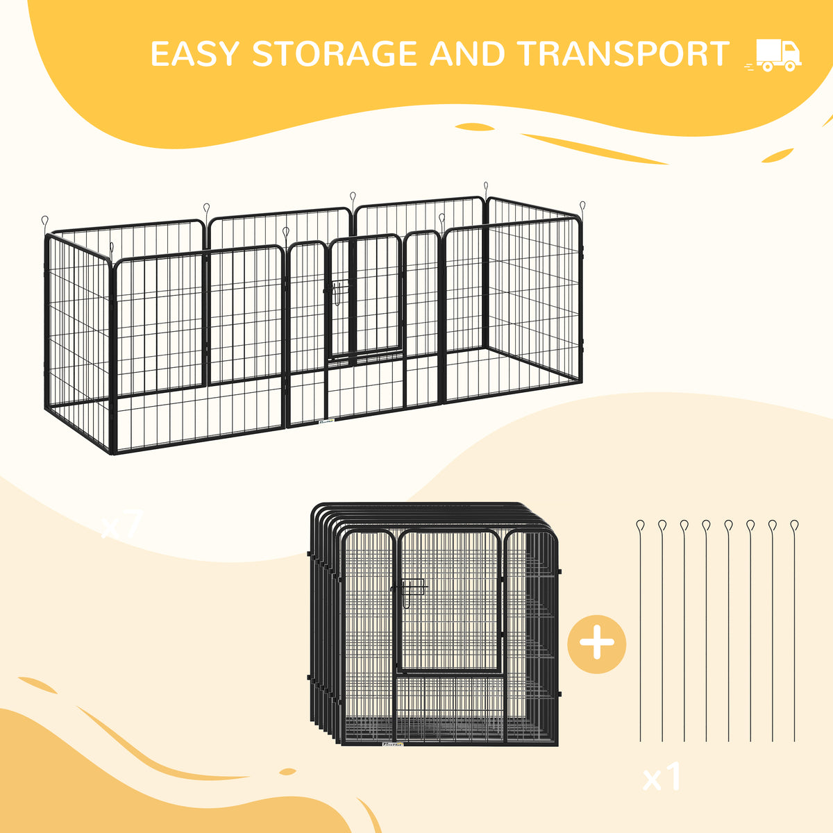 Eight-panel puppy playpen – image 4