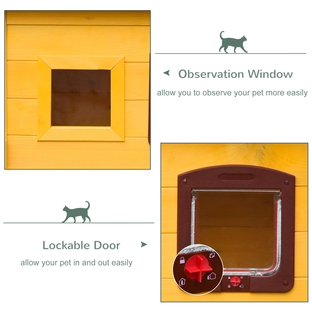 Outdoor wooden cat house – image 2