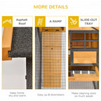 Raised wooden rabbit hutch – image 2