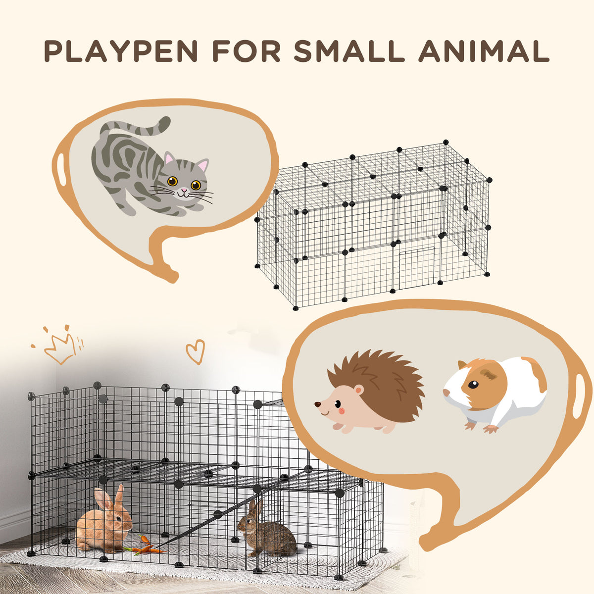 Modular small animal playpen – image 4