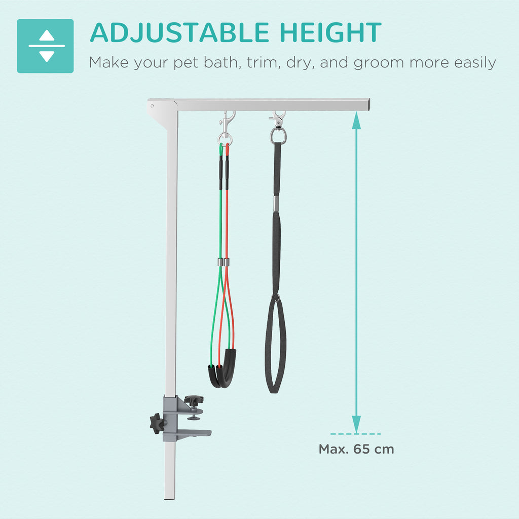 PawHut Adjustable Grooming Arm with Clamp – product view 5