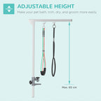 PawHut Adjustable Grooming Arm with Clamp – product view 5