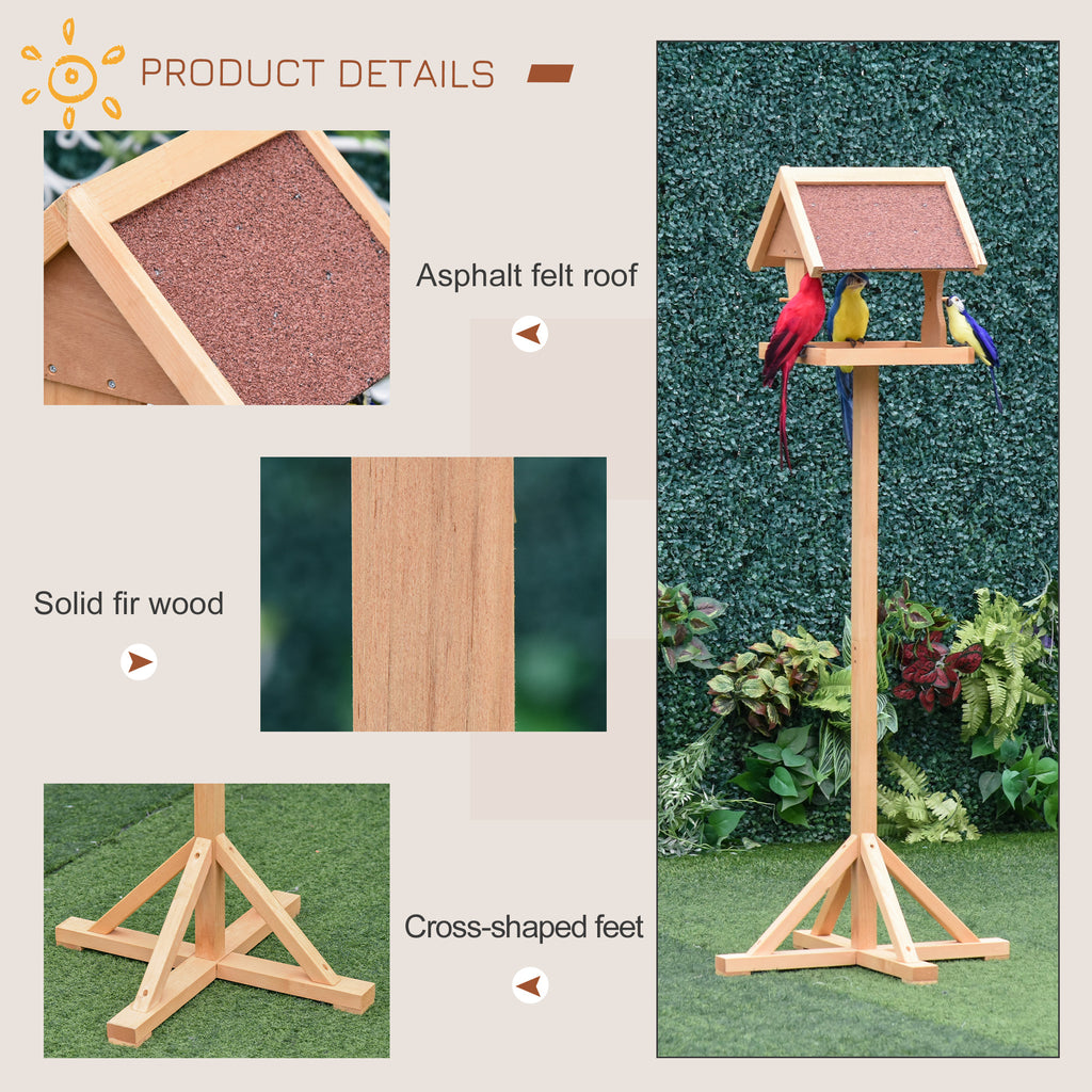 Freestanding wooden bird table – image 2