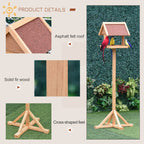 Freestanding wooden bird table – image 2