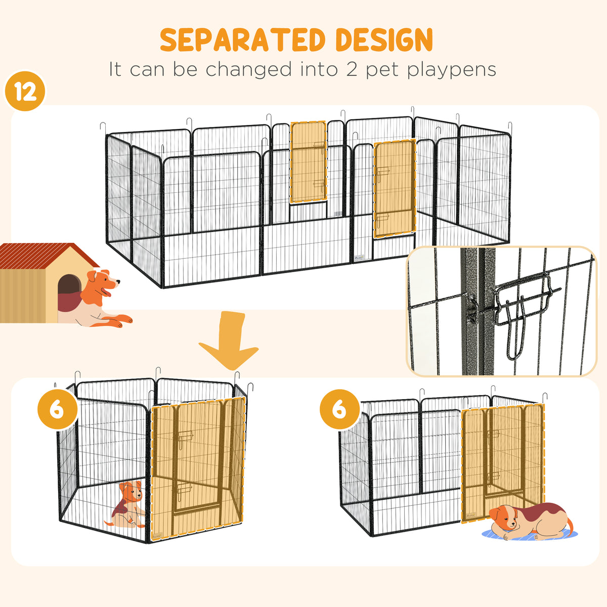 12-panel puppy playpen – image 4