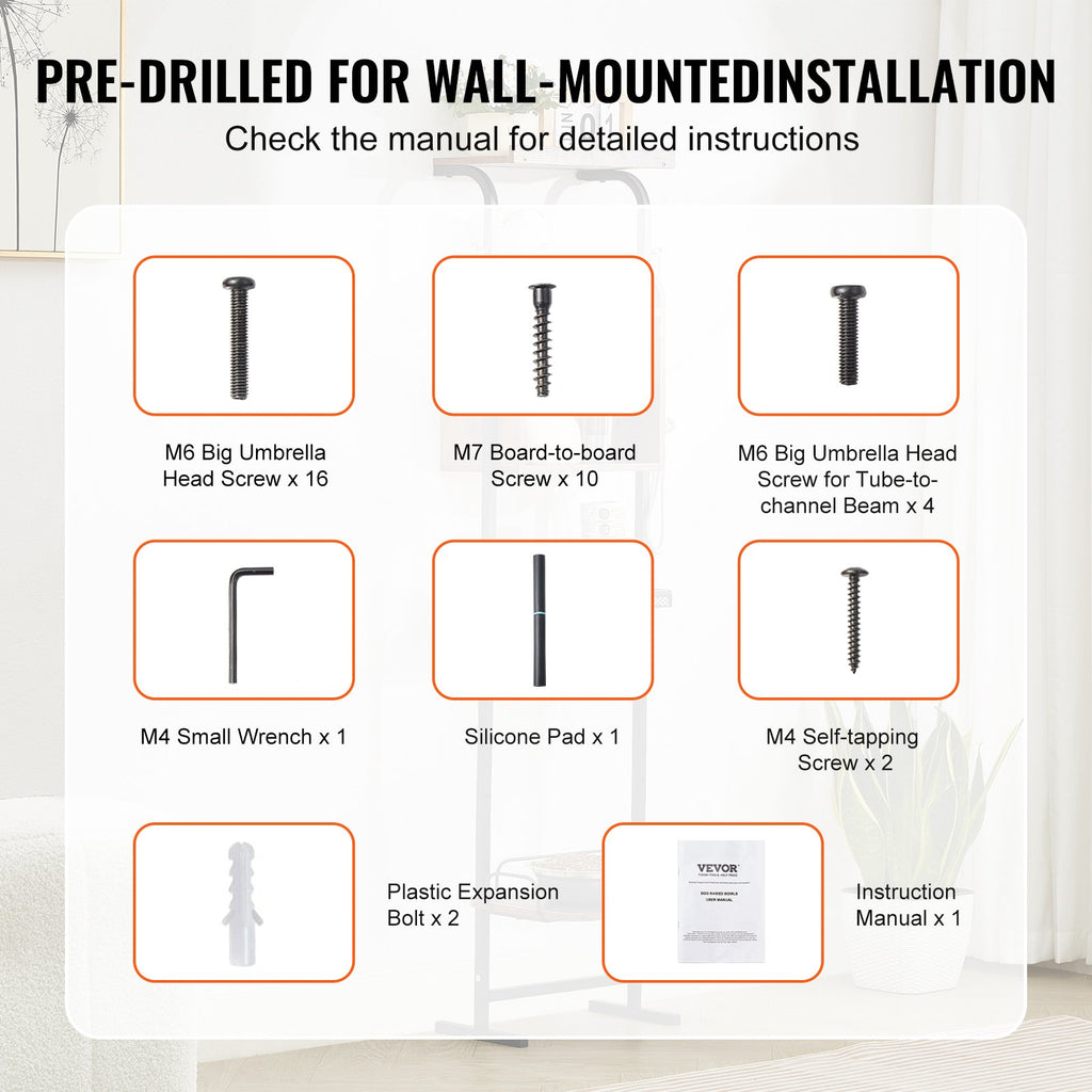 Adjustable Pet Feeding Stand with Storage Shelves – product view 5