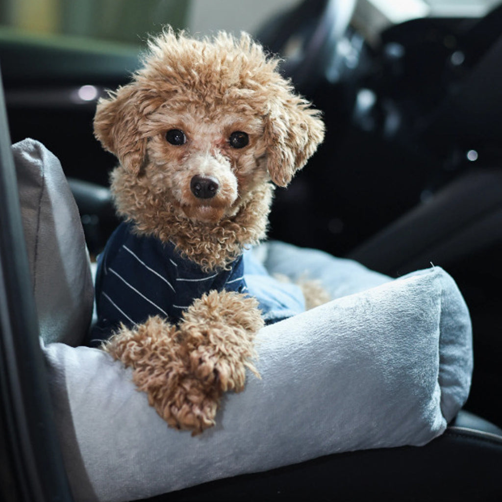 Soft Pet Car Seat Bed – Grey, 55 × 40 × 30cm – product view 4