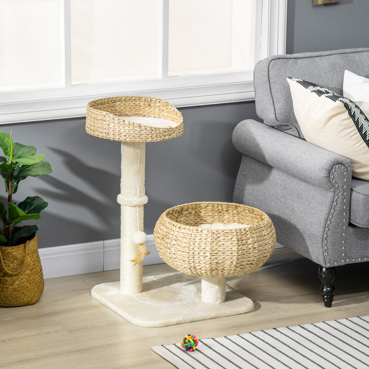 PawHut 72cm cat tree – image 4