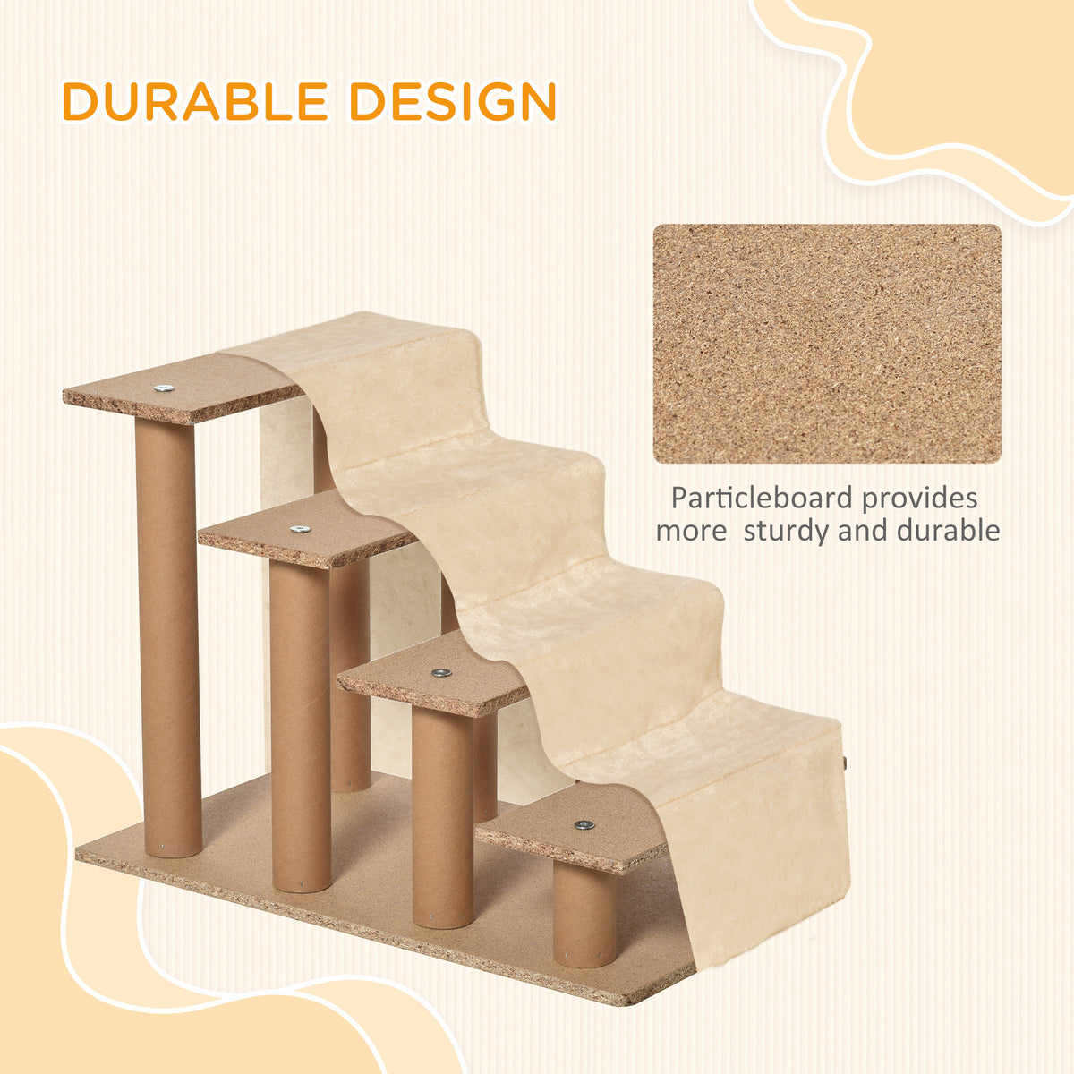 Four-step pet stairs – image 3