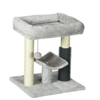 PawHut Cat Tree with Bed & Grooming Brush – 48cm – product view 1
