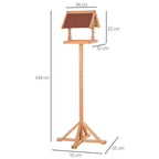 Freestanding wooden bird table – image 4