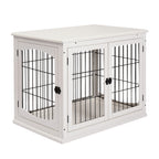 PawHut Dog Crate Side Table – White, 81cm – product view 1