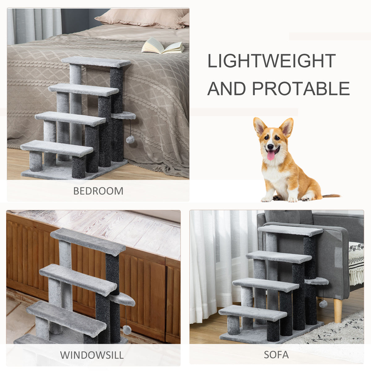 Four-step pet stairs – image 2