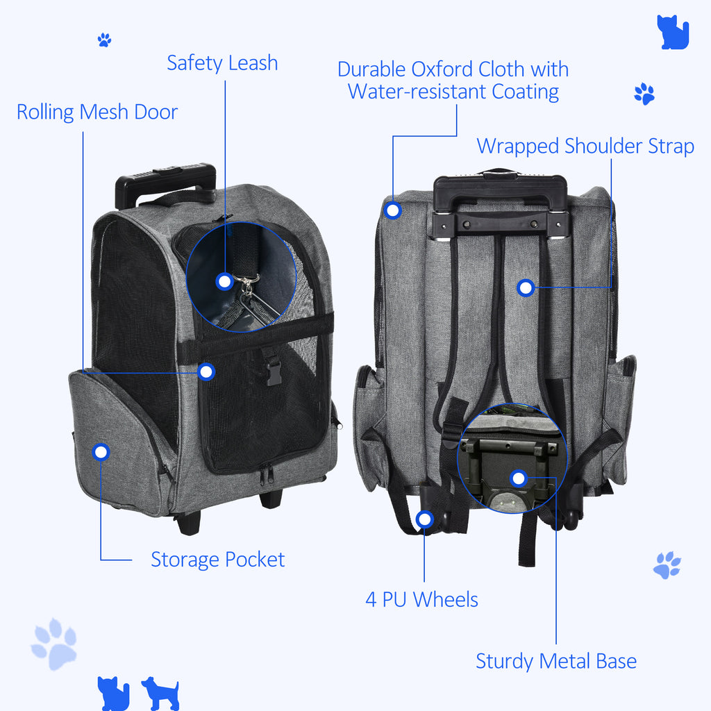 Pet travel backpack trolley – image 4