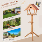 Freestanding wooden bird table – image 3