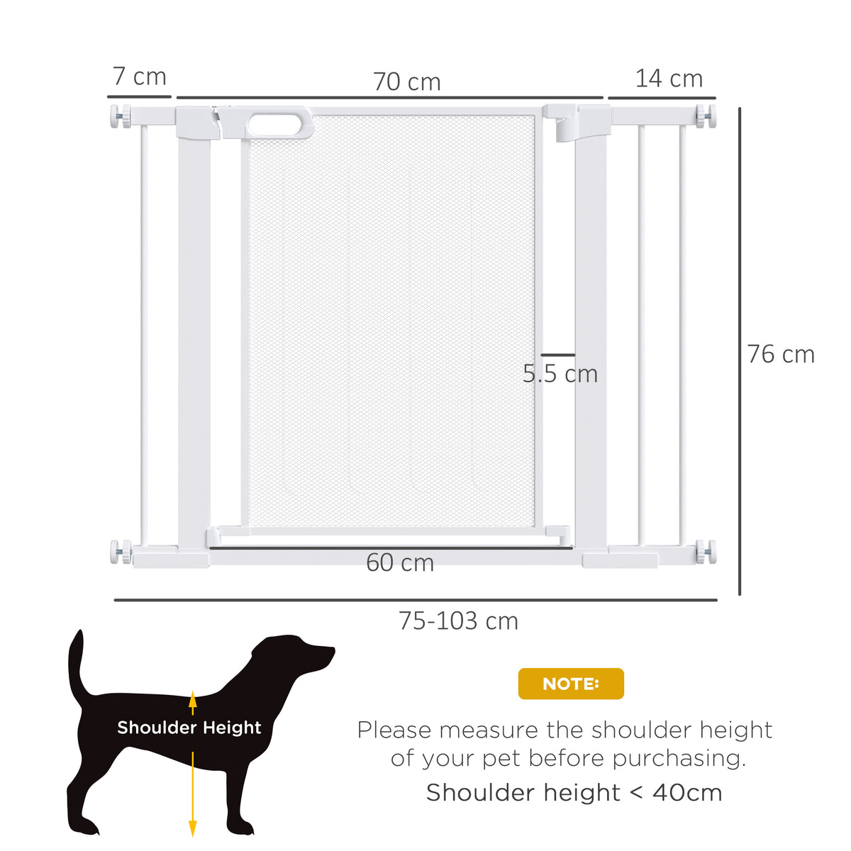 Pet safety gate with extension kit – image 2