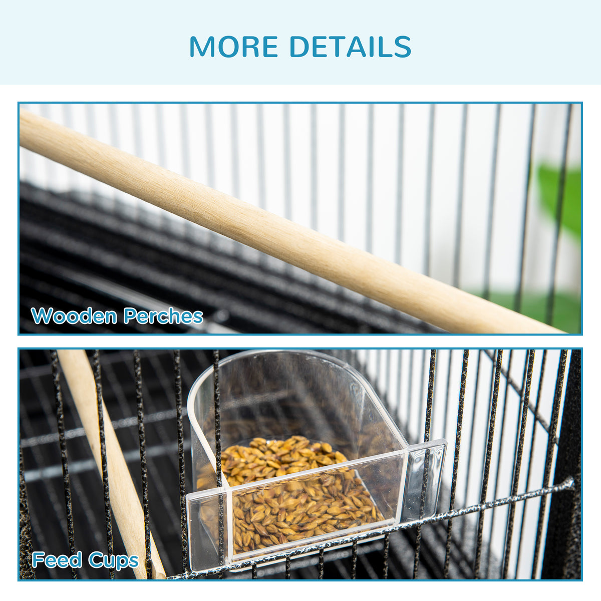 Large bird cage with stand – image 1