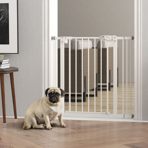 Auto-close pet safety gate with extension – image 1