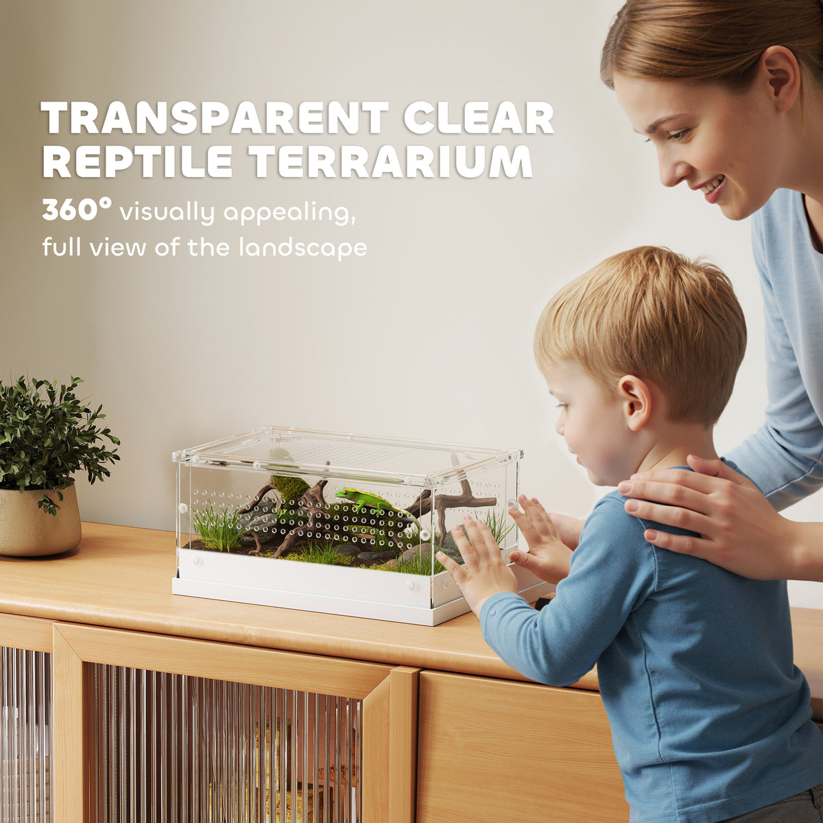 Compact acrylic reptile terrarium – image 5